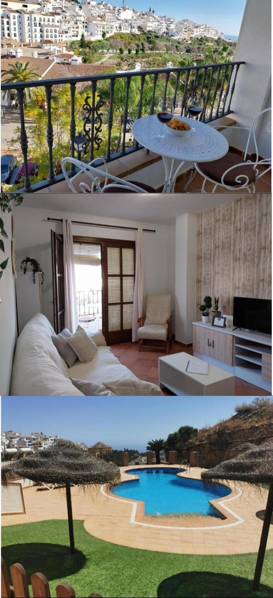 Apartamento Maria Platero Centrico Y Con Las Mejores Vistas Del Casco Antiguo La Montana Y El Mar Mediterraneo Frigiliana Exterior foto